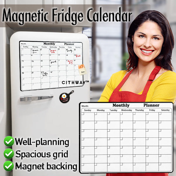 Magnetisk kjøleskapskalender månedsplanlegger