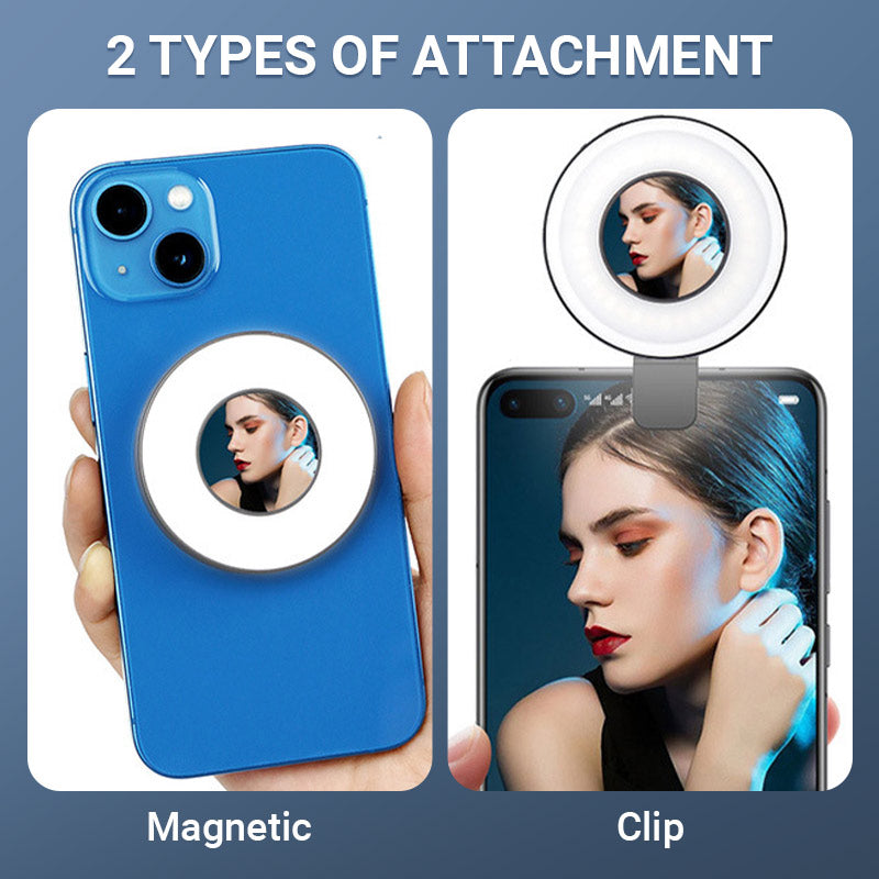 Magnetisk påfyllingslys for ringetelefon med klips