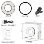 Magnetisk påfyllingslys for ringetelefon med klips