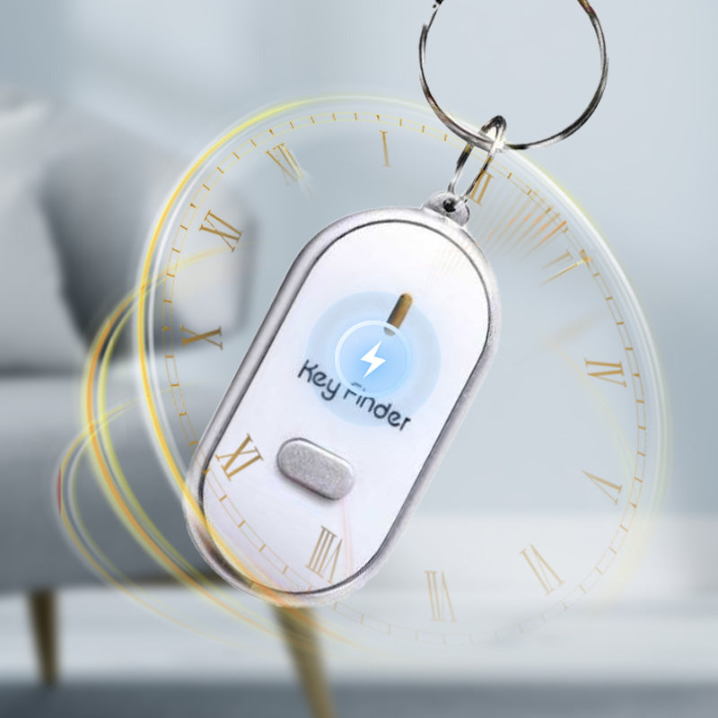 Nøkkelbrikke med fløytestyrt sensor og nøkkelfinner