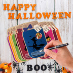 Halloween DIY håndverkskort for barn