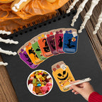 Halloween DIY håndverkskort for barn
