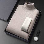 {Gratis Frakt}Høykvalitets Turtleneck Kashmirgenser For Menn Om Vinteren