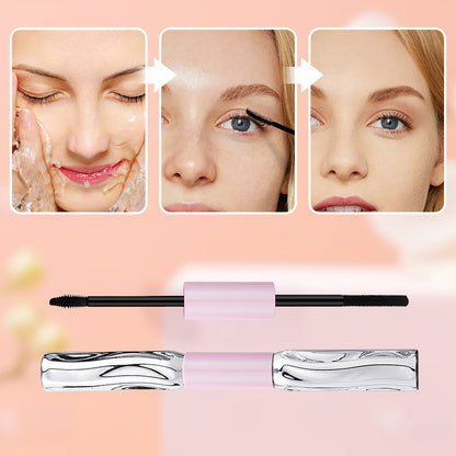 💄KJØP 1, FÅ 1 GRATIS! ⚡ 2-i-1 langvarig volum- og krøllmascara – smussfast, skånsom, multifunksjonell ✨