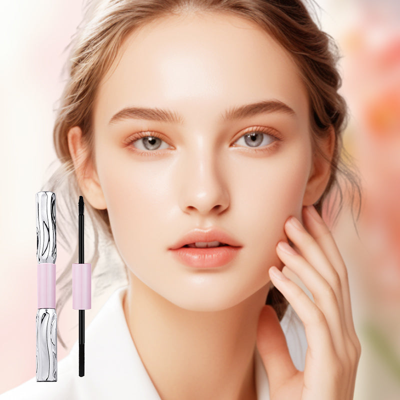 💄KJØP 1, FÅ 1 GRATIS! ⚡ 2-i-1 langvarig volum- og krøllmascara – smussfast, skånsom, multifunksjonell ✨
