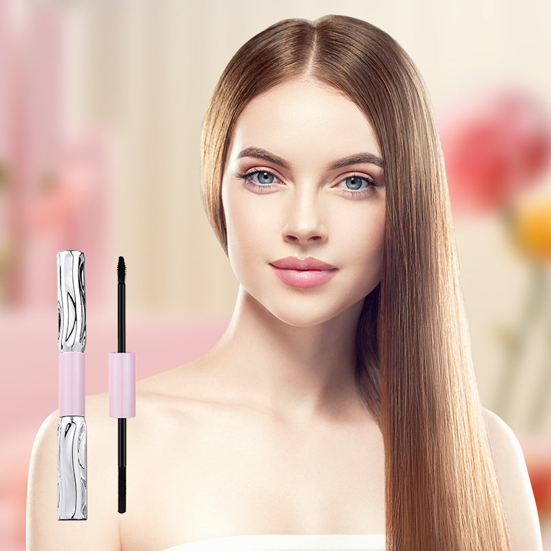 💄KJØP 1, FÅ 1 GRATIS! ⚡ 2-i-1 langvarig volum- og krøllmascara – smussfast, skånsom, multifunksjonell ✨
