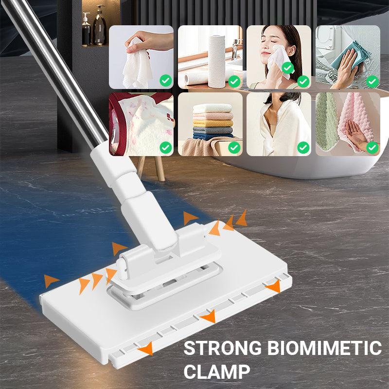 💥 Siste dag! 50 % rabatt 💥Engangsmopp med 10 gjenbrukbare kluter