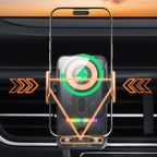 🔥HOT SALE 50% OFF🎁⚡Over 50.000 solgte! 📱Smart 2-i-1 roterende mobiltelefonholder og trådløs lader i bilen⚡