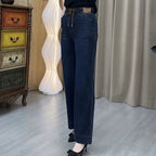 Skinny jeans med rette ben