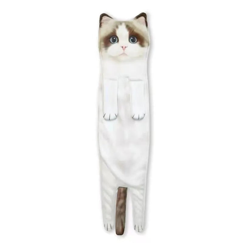 ✨😺Søt kattehåndkle🐾