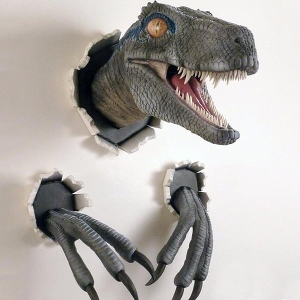 🎉3D-dinosaur-veggdekorasjon🦖