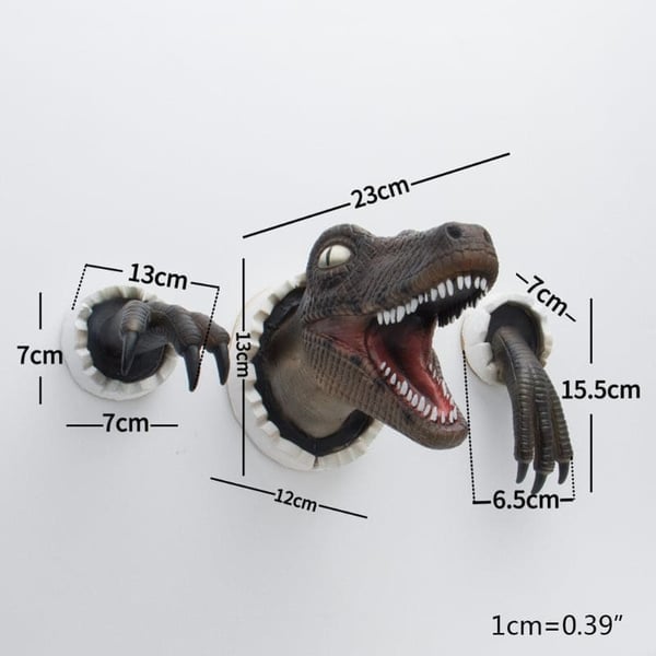 🎉3D-dinosaur-veggdekorasjon🦖