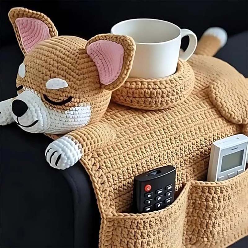 🎁Nyttårssalg 50 % rabatt💖 Søtt hundeformet stolarrangør
