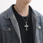 ✝️ «Fadervår»-korshalskjede – Unisex