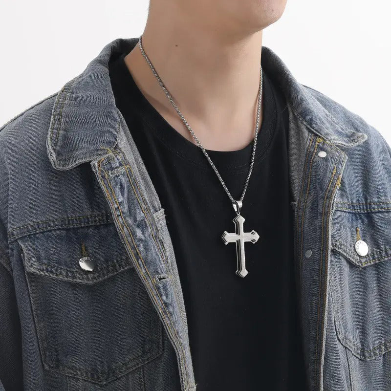 ✝️ «Fadervår»-korshalskjede – Unisex